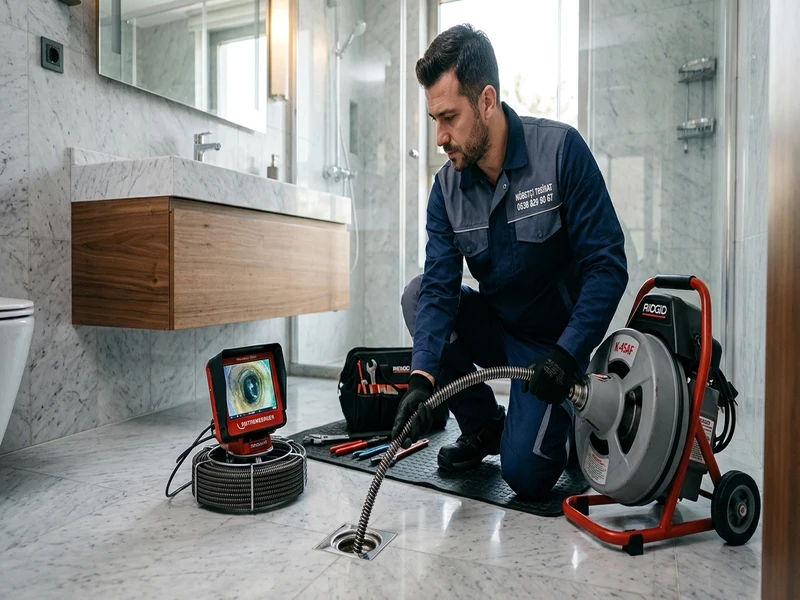 Robotla Tıkalı Gider Açma Nöbetçi Tesisatçı